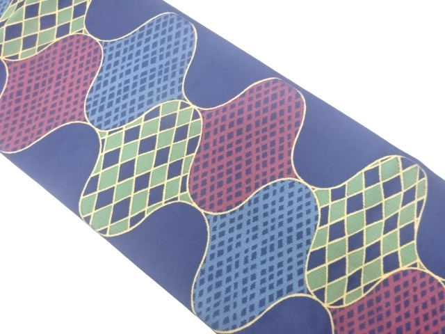 JAPANESE FUKURO OBI / WOVEN GEOMETRIC